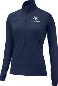 Nike Women's Element 1/2 Zip, Navy